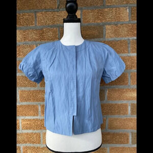 Emanuel Ungaro light pastel blue blouse size 4